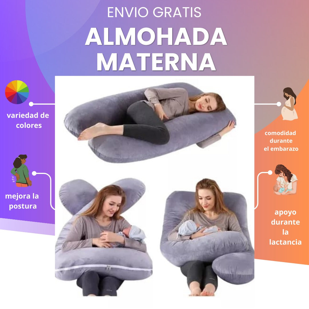 MaterniDream™|ALMOHADA EN U PARA MUJER EN EMBARAZO