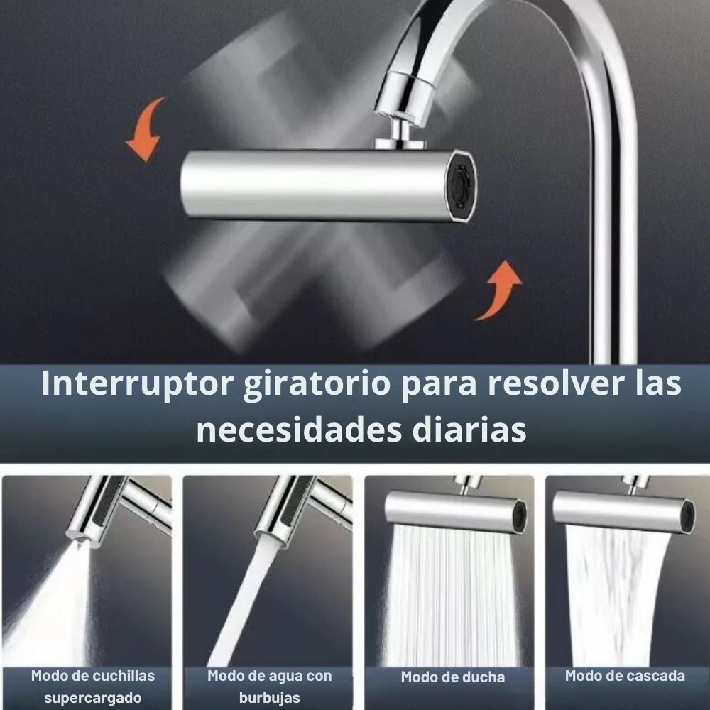 GRIFO MULTIFUNCIONAL EN CASCADA 4 EN 1™